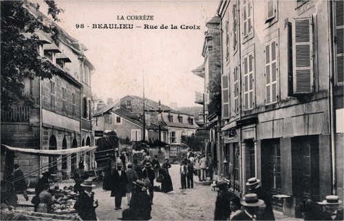 Cpa beaulieu rue de - beaulieu,