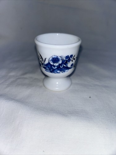 Coquetier fleurs bleu - coquetier,