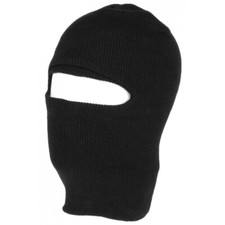 Cagoule en Laine Noire Ski