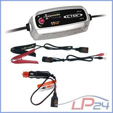 CTEK MXS 5 CHARGEUR DE BATTERIE + COMFORT CONNECT CIG PLUG CÂBLE DE CHARGE 12V
