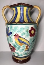 Beau Vase Vintage Fleurs Et