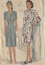 Patron De Couture Vintage 1945