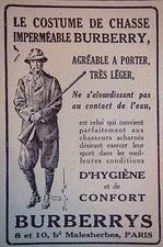 PUBLICITÉ COSTUME DE CHASSE