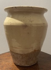 Ancien pot graisse terre - ancien, à