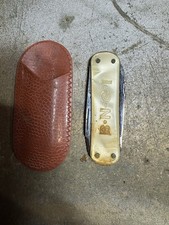 Couteau-suisse vintage en l'état - Outil multifonction ancien , Avec Pochette