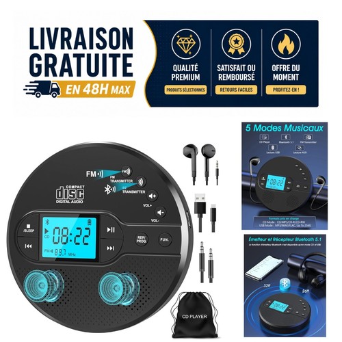 Greadio lecteur portable - cd,