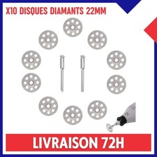 x10 Mini Disque Diamant 22 mm