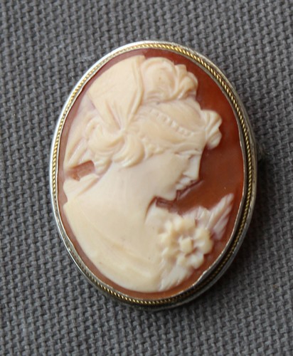 Camee old cameo bijoux - , broche