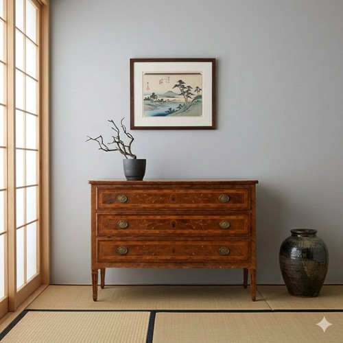 Commode néoclassique noyer - néoclassique,
