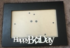 Black Happy Birthday Photo