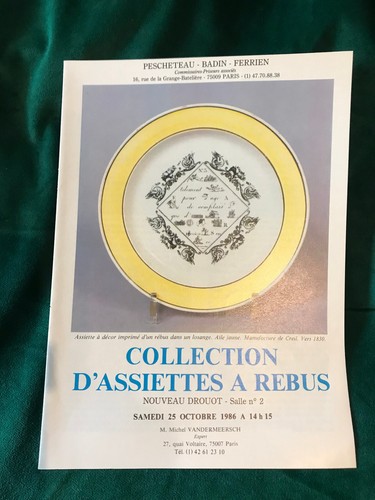 Document rare faience les - faience, /les