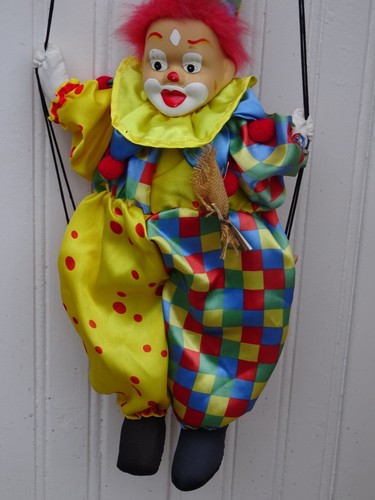 Poupée clown porcelaine - clown,