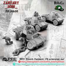 28mm WW2 French Panhard 178