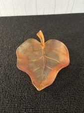 Coupelle feuille en cristal