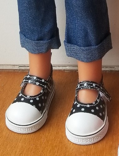 Chaussure noir pois 60mm - chaussure,