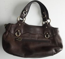 sac à main Pourchet vintage besace très beau cuir  très ssouple marron glacé