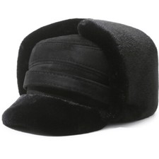 Hommes Fausse Fourrure Cuir