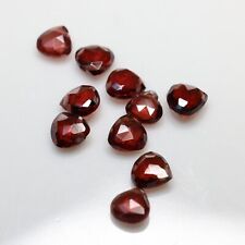 1 grenat en coeur à facette pierre précieuse naturelle 6/6mm N48 création bijoux