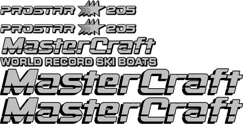Black and silver mastercraft - silver,
