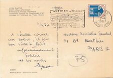 Raymond PEYNET carte postale autographe signée Biot dessinateur