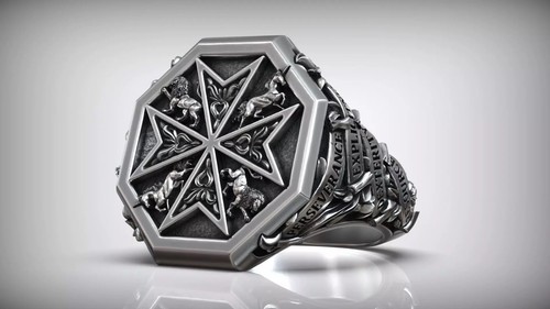 Bague argent 925 - 925, croix