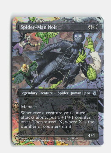 Spider man noir - spider-man, (borderless)