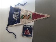 Ancien Drapeau + Patch Touring Club France Cyclisme Tourisme Motocycliste