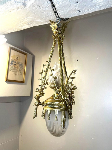 Lanterne bronze doré - lanterne,