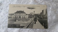 CPA carte postale Puteaux  / Dirigeable Militaire Liberté au dessus de la Mairie