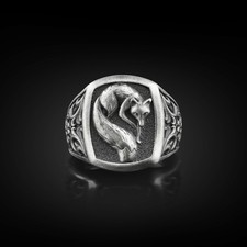 Bague chevalière homme renard