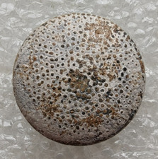 Bouton zinc uniforme d'hiver de l'armée allemande WW2 couleur blanche origina...