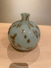 vase boule en verre épais