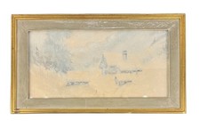 Tableau peinture André Artigue 1879- 1956 Paysage de Montagne, en Chartreuse