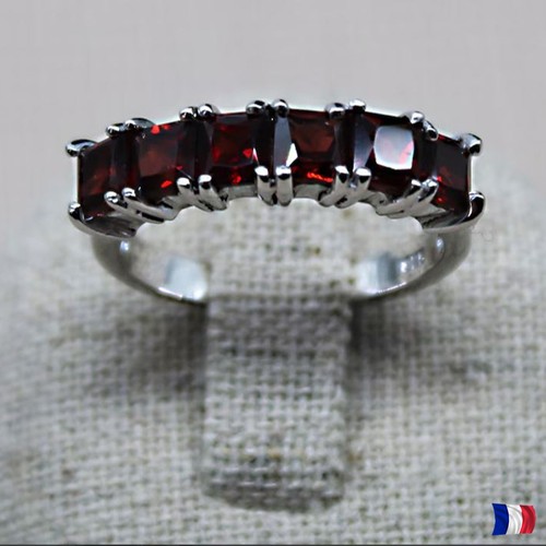 Bague argent 925 sertie 6 - bague, de