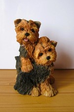 figurine de 2 chiens YORKSHIRE