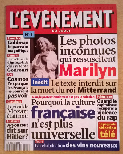 Evenement jeudi n 1 - l'evenement, n°1