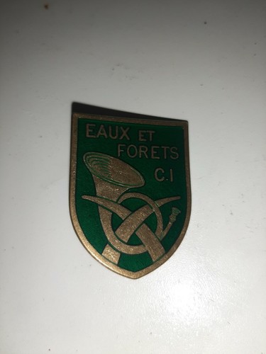 Rare insigne bronze - eaux, et