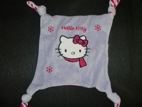 Doudou plat carré noeuds - 4,