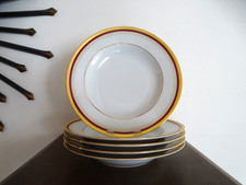 5 assiettes creuses porcelaine