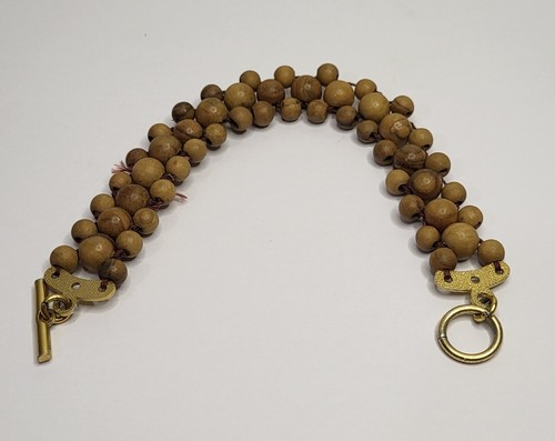 Bracelet perles bois - bracelet, en