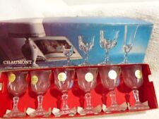 6 VERRES  N°7 CRISTAL D'ARQUES MODELE CHAUMONT  5 cl