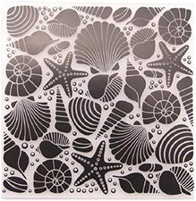 Welcome to Joyful Home 1PC Seashell Background Embossing Folder for Card Making