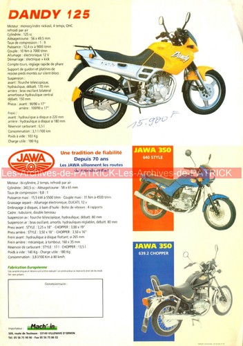 Jawa 125 dandy 350 - dandy,