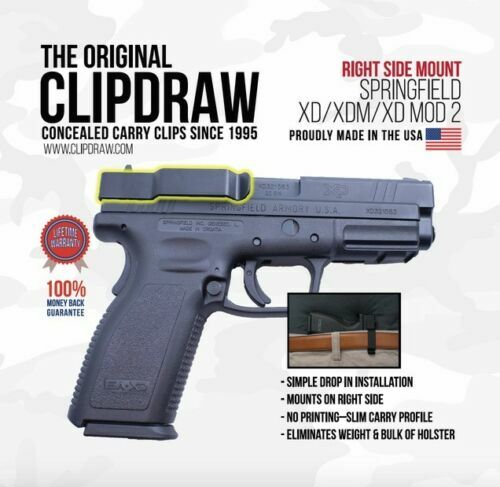 Clipdraw belt clip springfield - clipdraw,