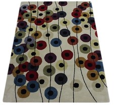 Multicolore salon tapis - multicolore, 100%