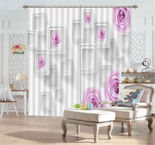 Contes Violet Rose 3D Rideau