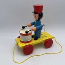 Ancien jouet musical en bois