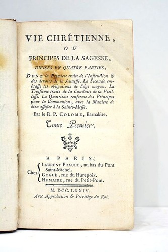 Livre ancien colome vie - livre,