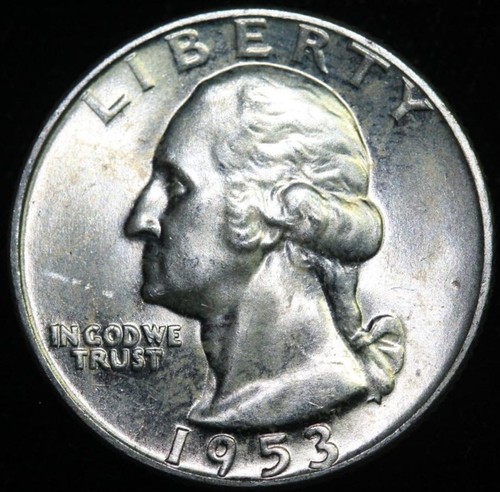 1953 washington silver quarter - washington,