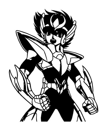 Saint seiya anime decal - anime,